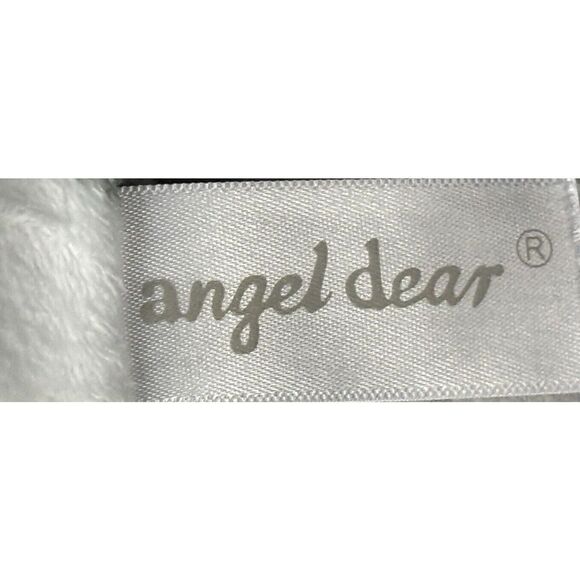 Angel Dear Cow Lovey Security Blanket White Gray Spotted Baby Soother Infant - Picture 4 of 8